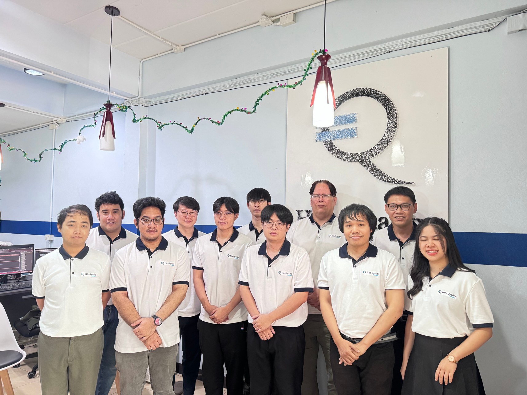 Fredrik Rudberg och teamet på Hire Quality Software i Thailand