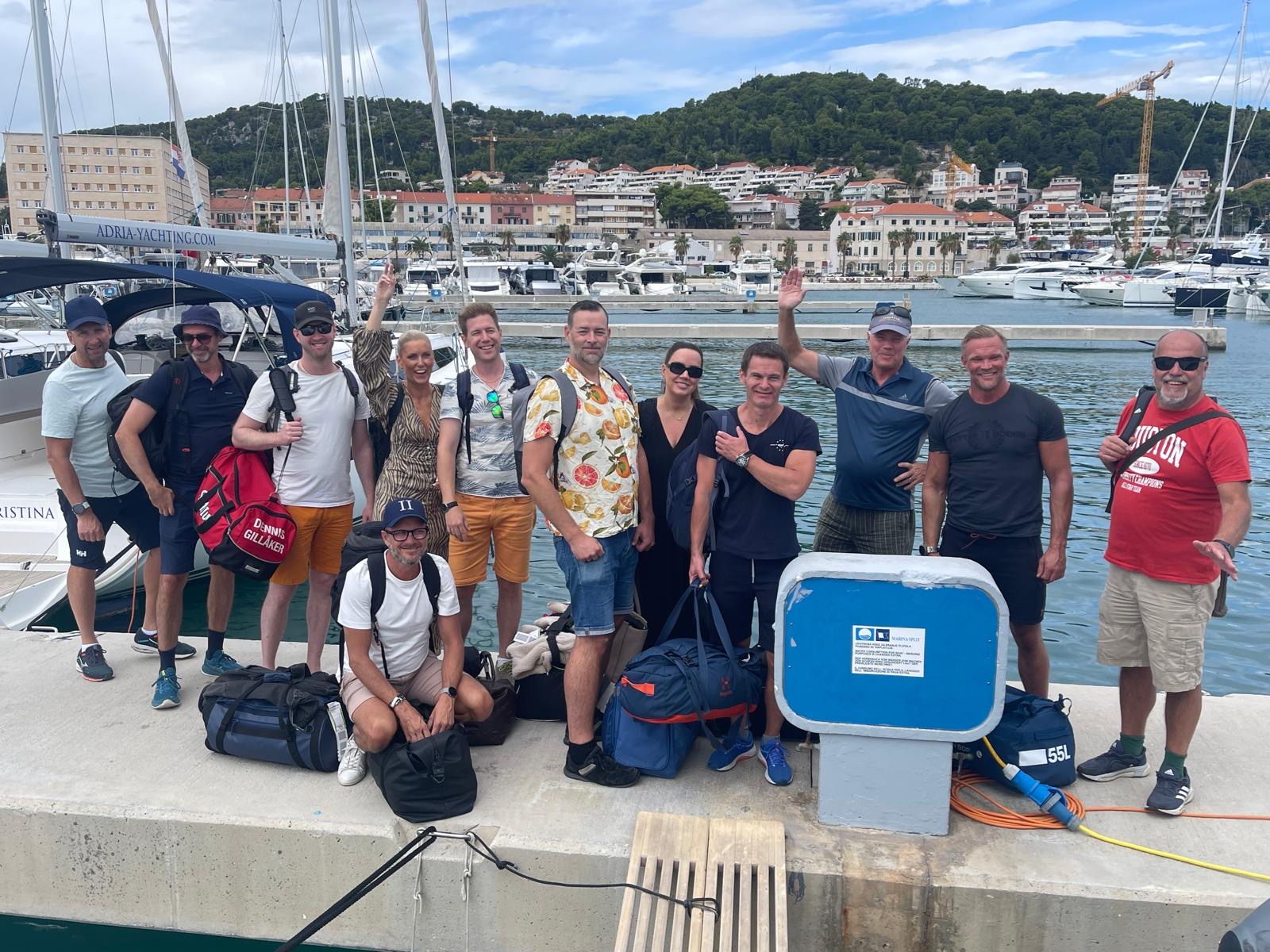 Hire Quality-konsulter på teamresa vid havet i Kroatien